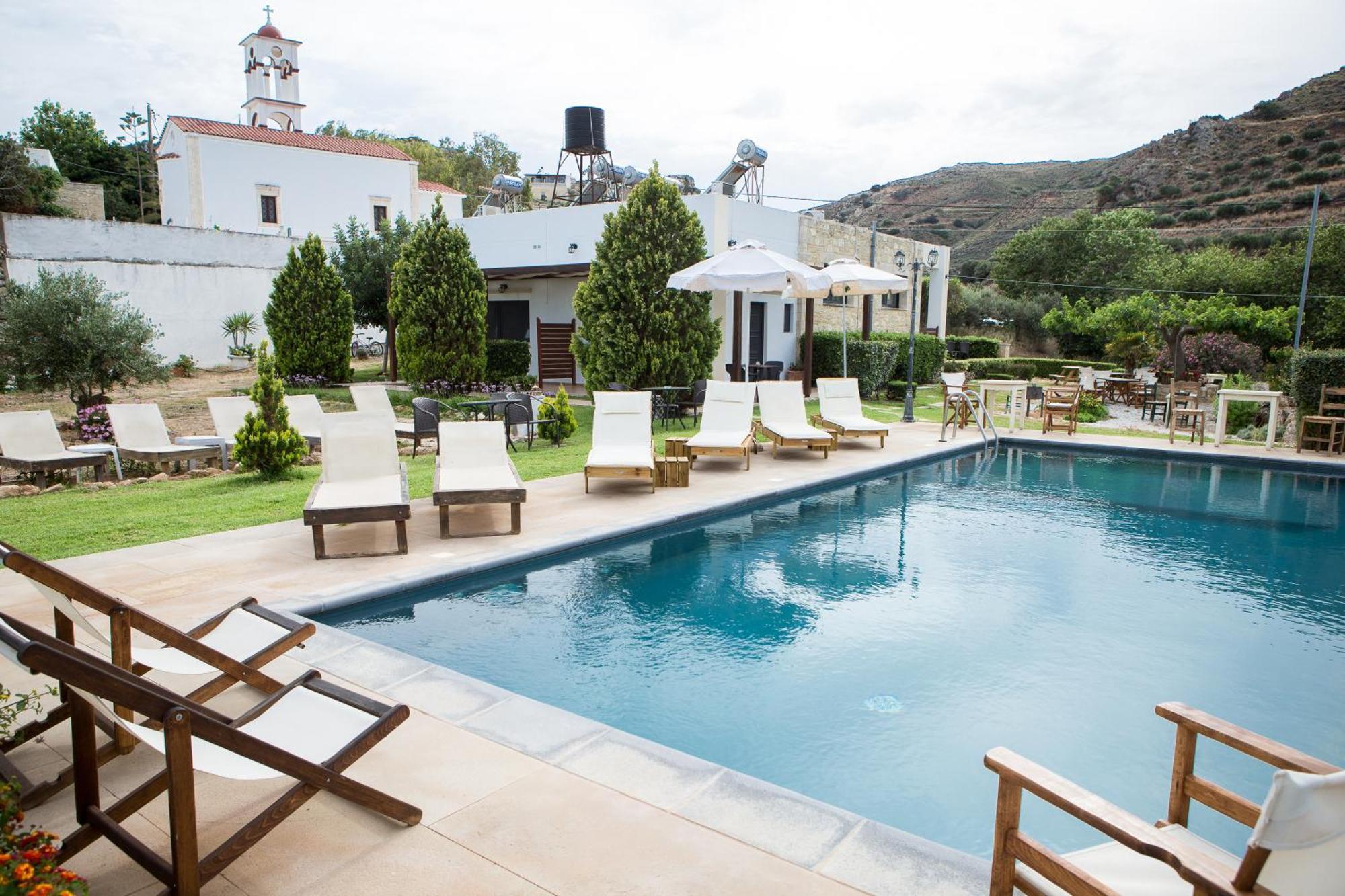 Agarathos Traditional Rooms With Pool Каливиани Экстерьер фото